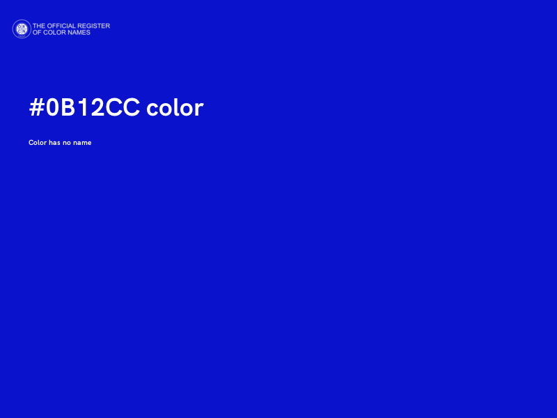 #0B12CC color image