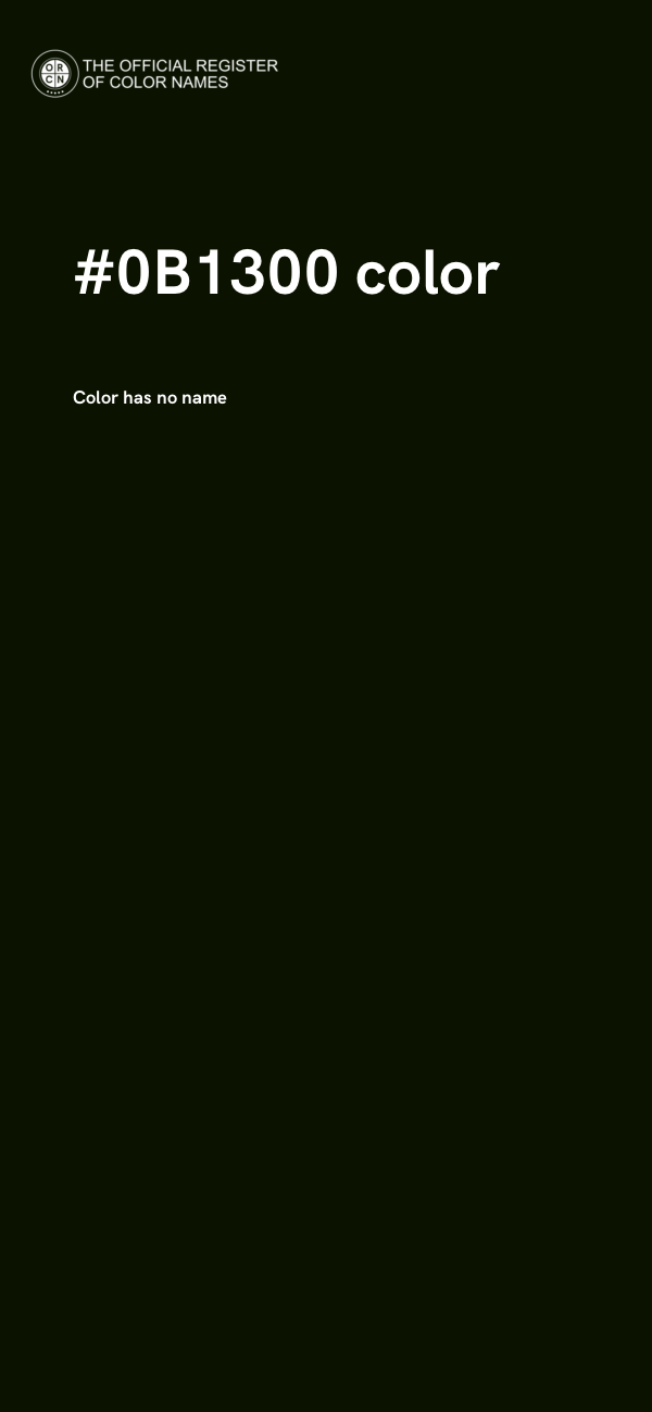 #0B1300 color image
