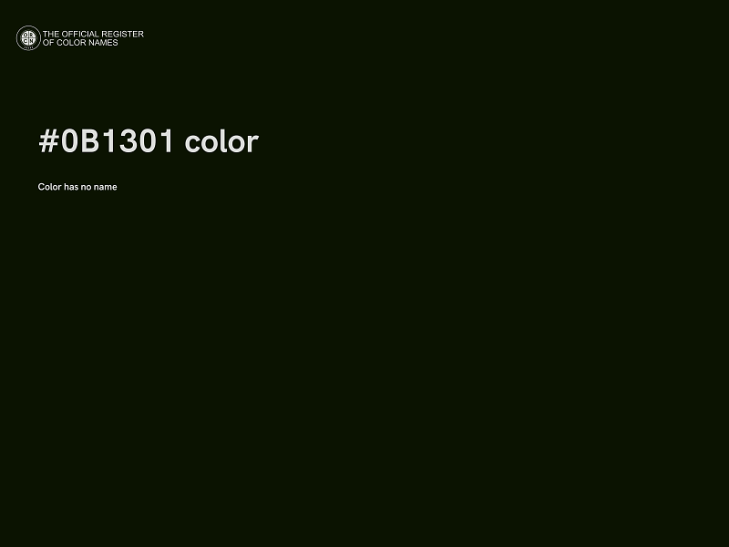 #0B1301 color image