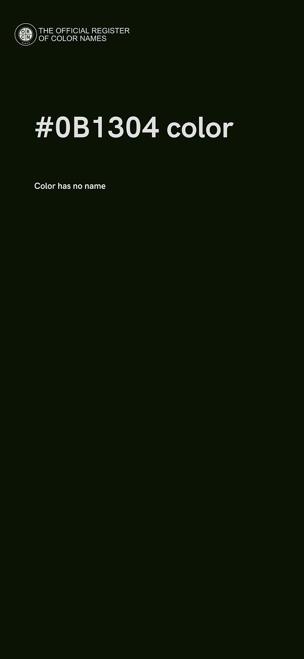 #0B1304 color image