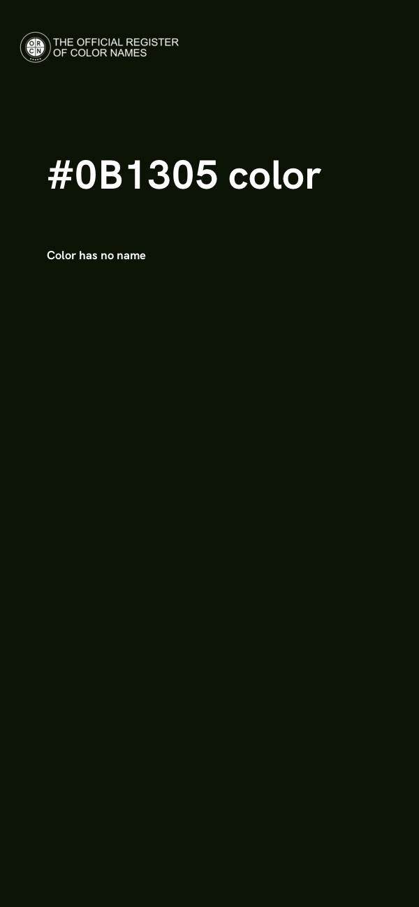 #0B1305 color image