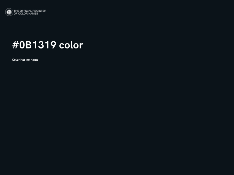 #0B1319 color image