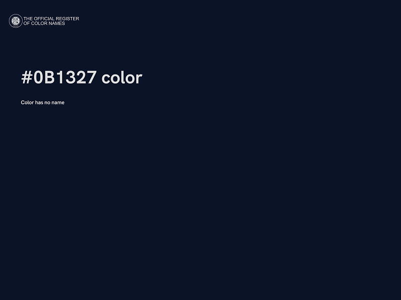 #0B1327 color image