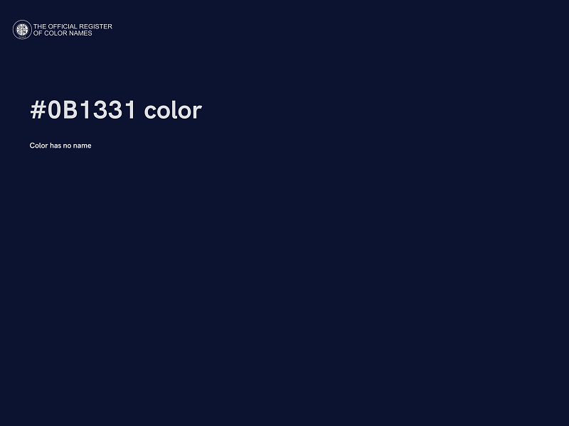 #0B1331 color image