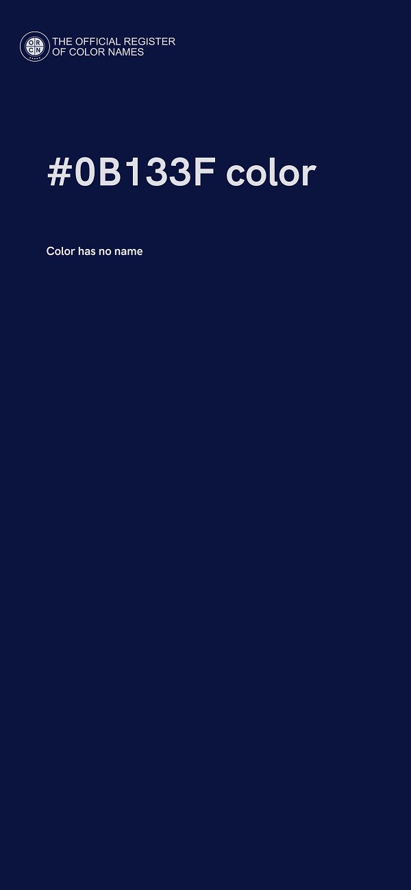 #0B133F color image