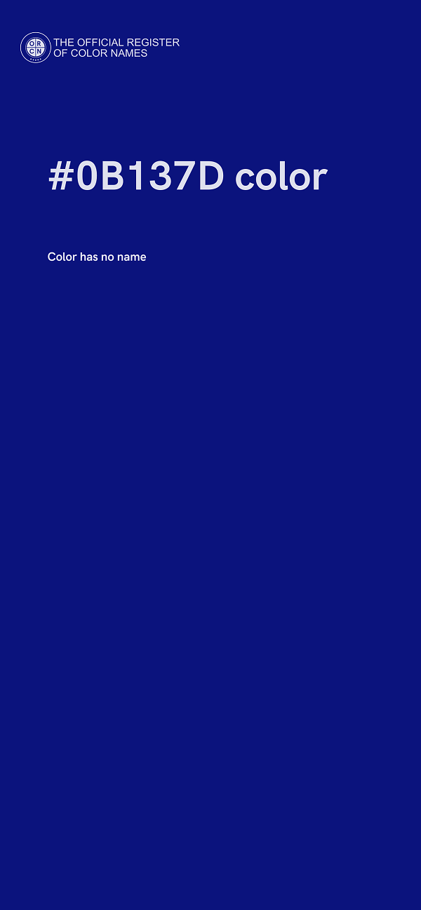 #0B137D color image