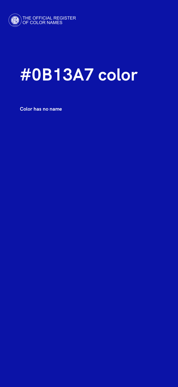 #0B13A7 color image