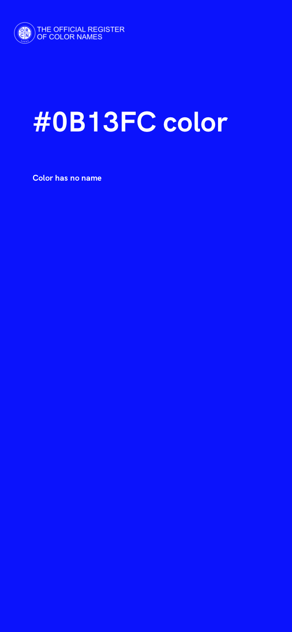 #0B13FC color image