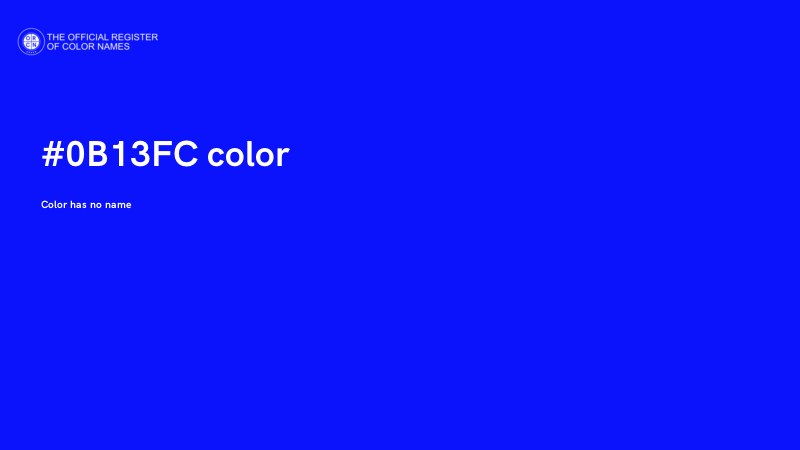 #0B13FC color image