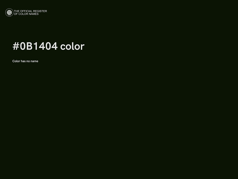 #0B1404 color image