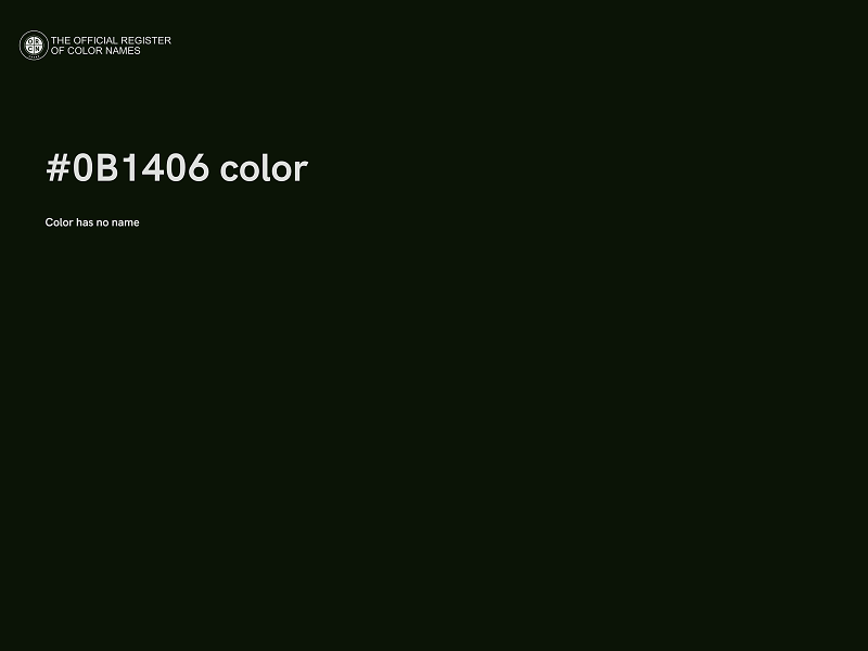 #0B1406 color image