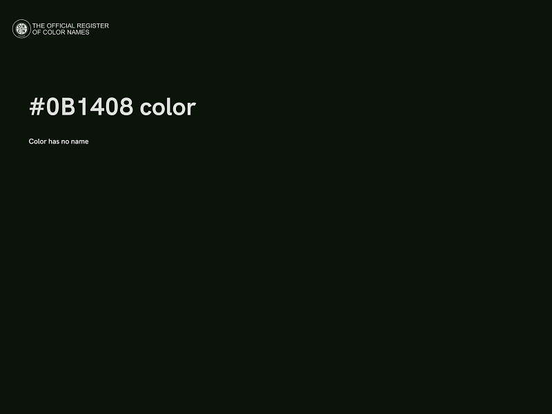 #0B1408 color image