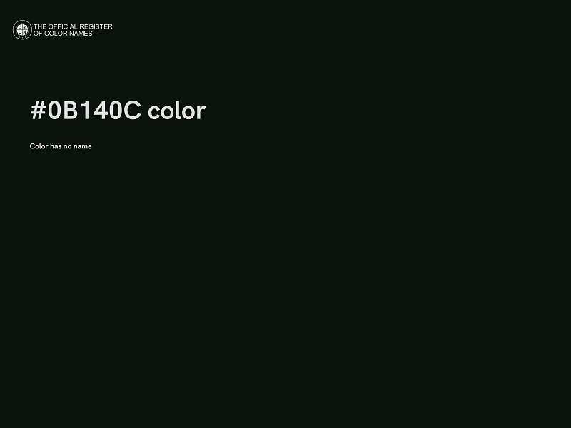 #0B140C color image