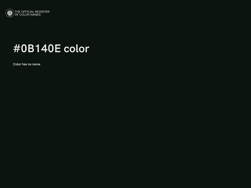 #0B140E color image