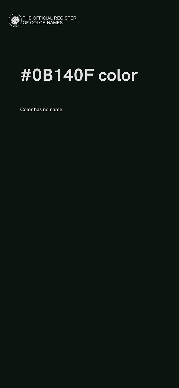 #0B140F color image