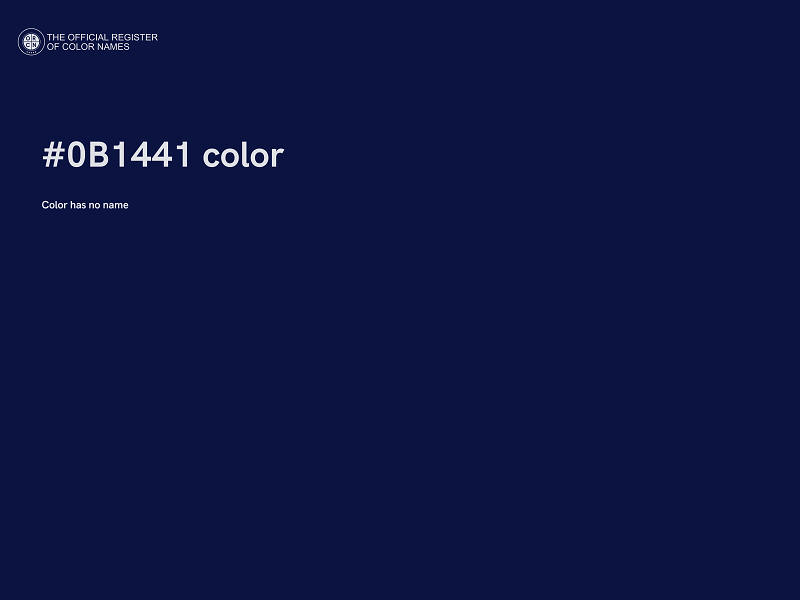#0B1441 color image