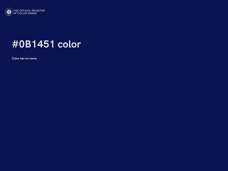 #0B1451 color image