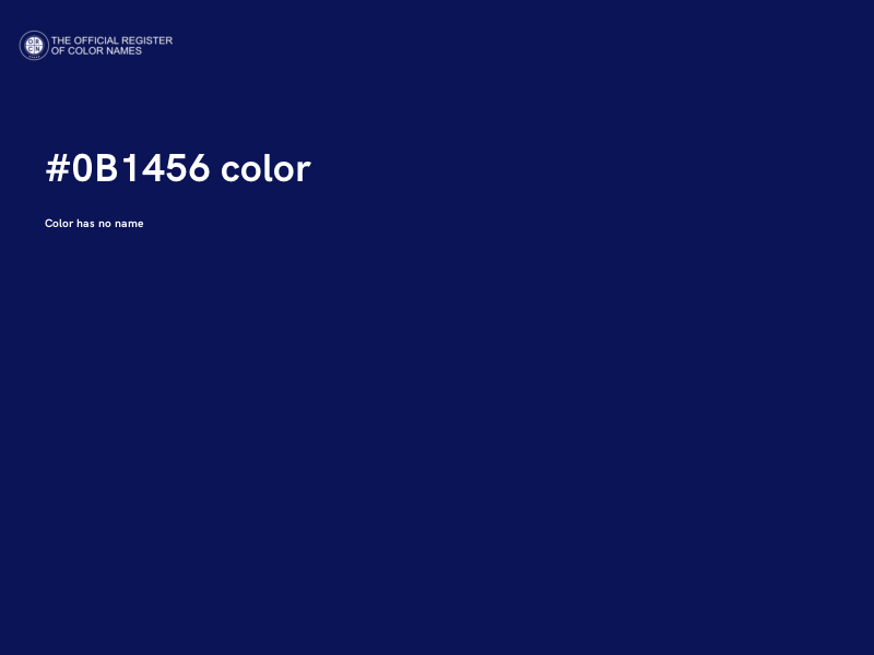 #0B1456 color image
