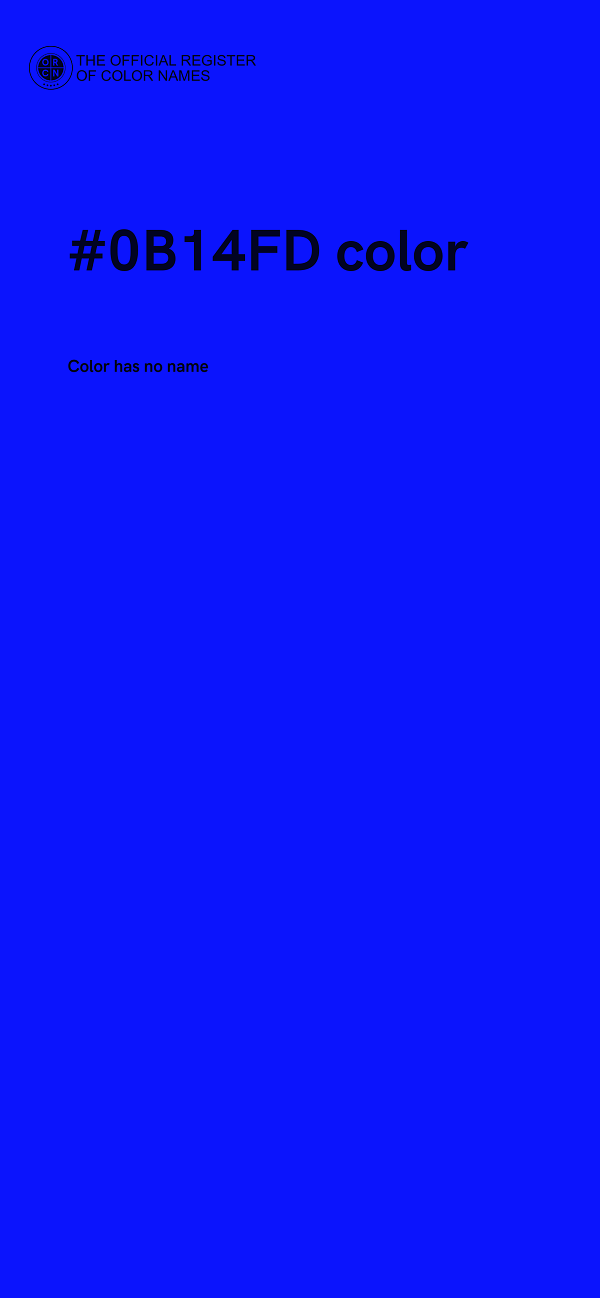 #0B14FD color image