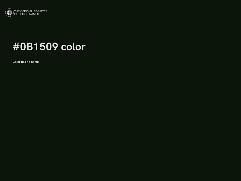 #0B1509 color image