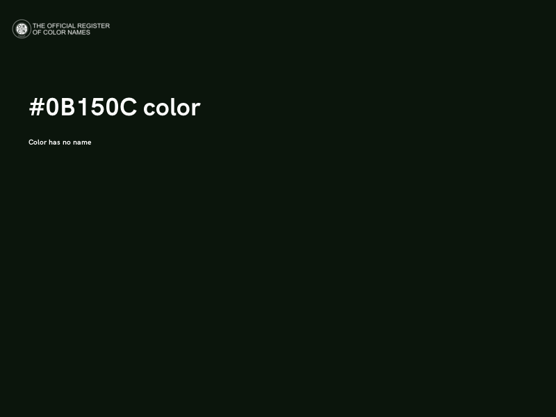#0B150C color image