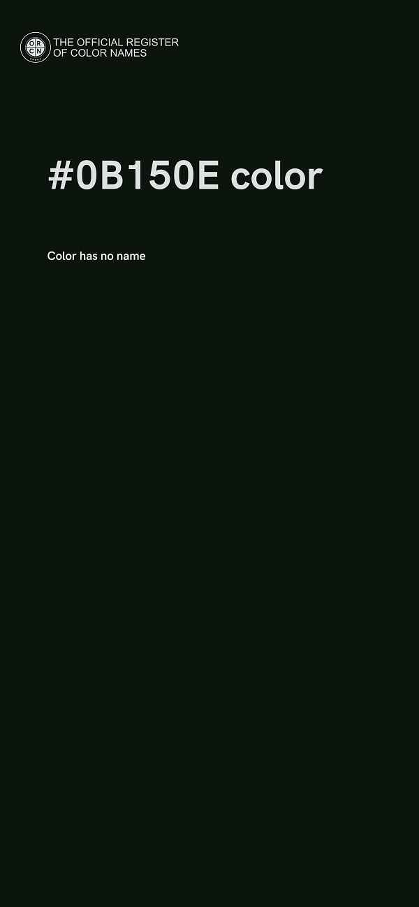 #0B150E color image