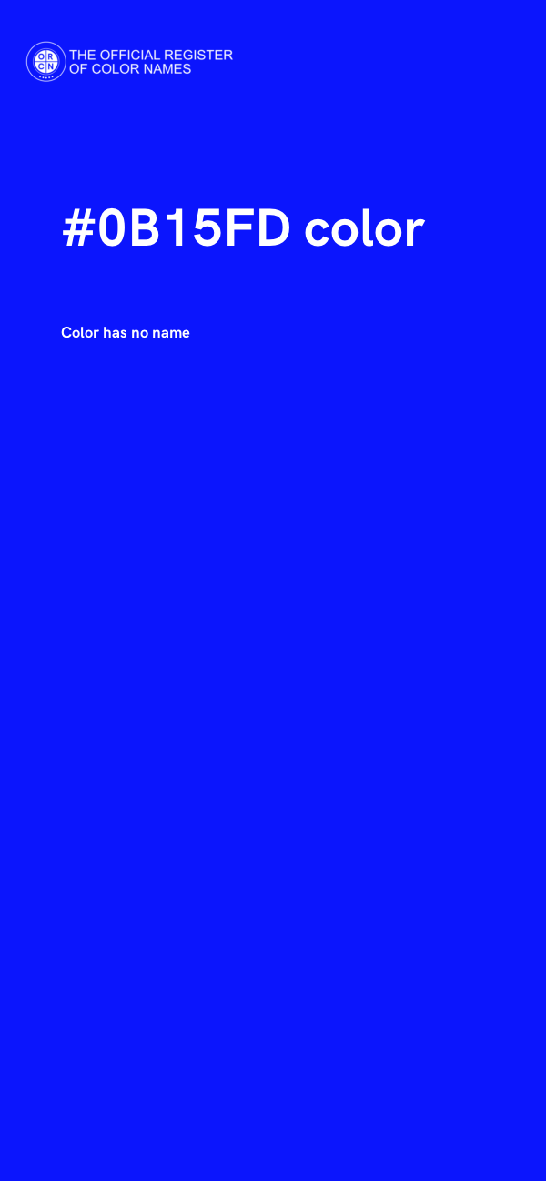 #0B15FD color image
