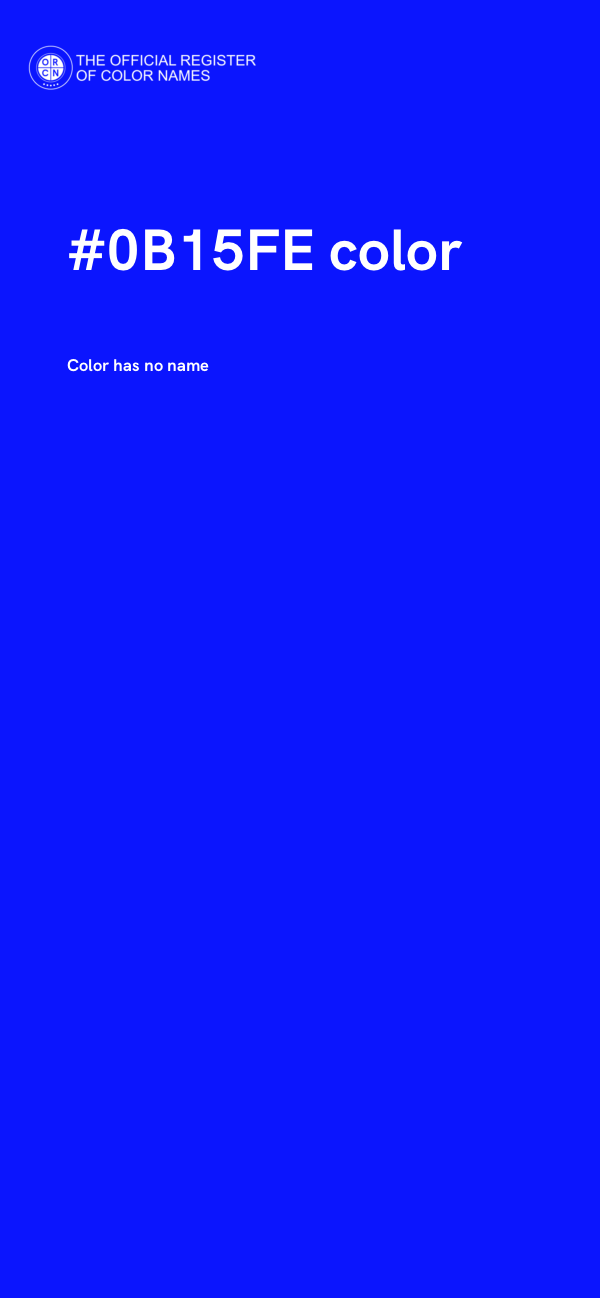 #0B15FE color image