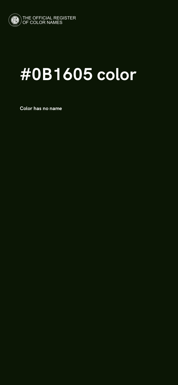 #0B1605 color image