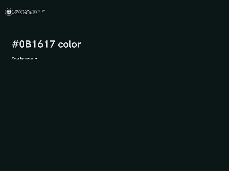 #0B1617 color image