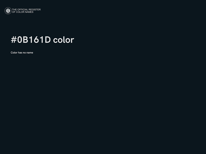 #0B161D color image