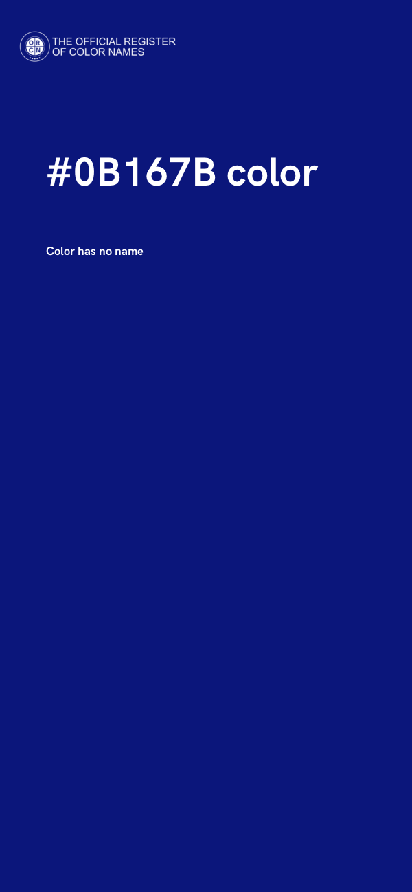 #0B167B color image
