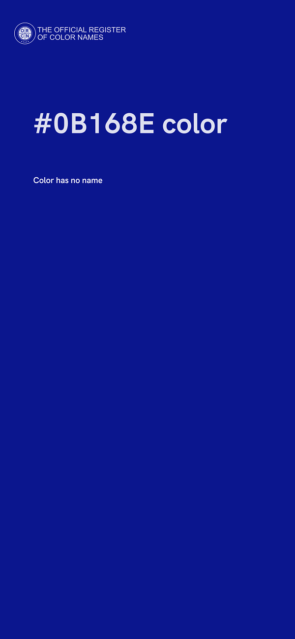 #0B168E color image