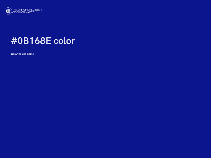 #0B168E color image