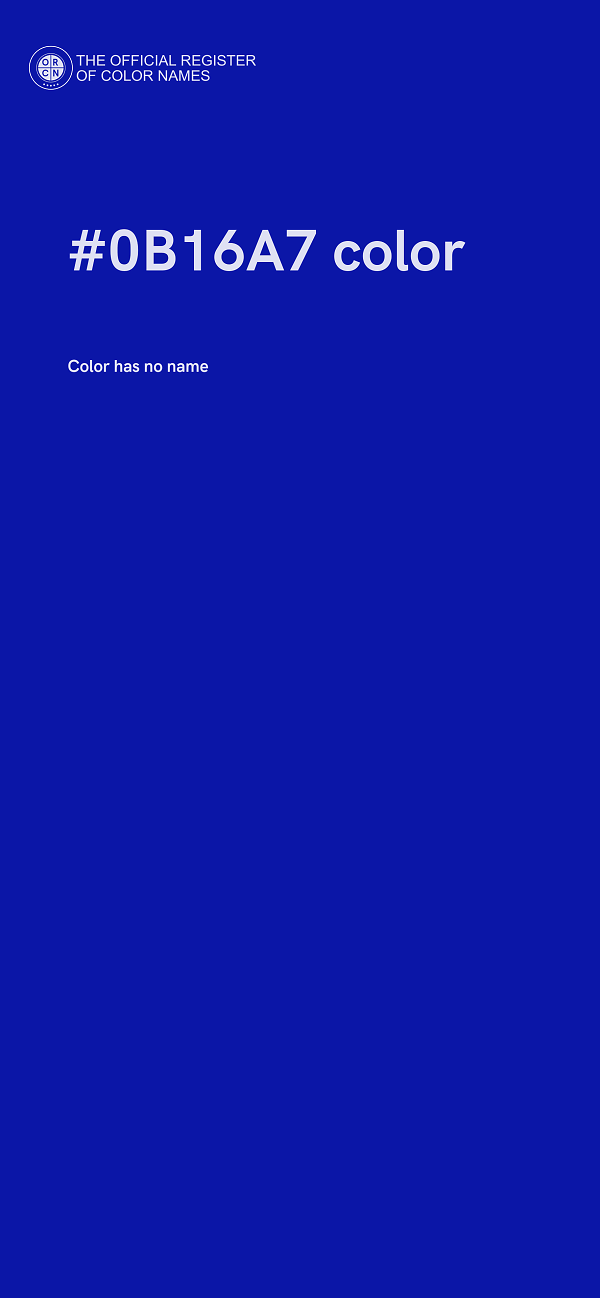 #0B16A7 color image