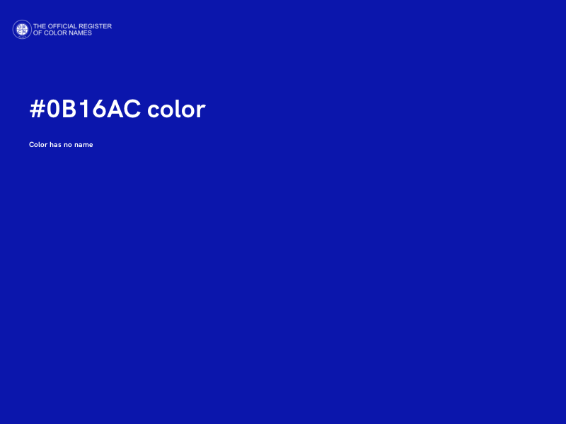 #0B16AC color image