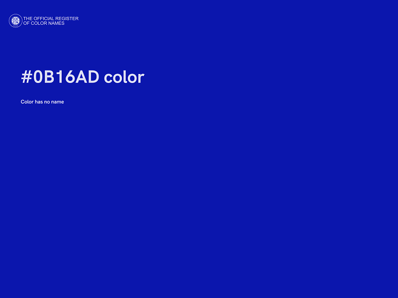 #0B16AD color image