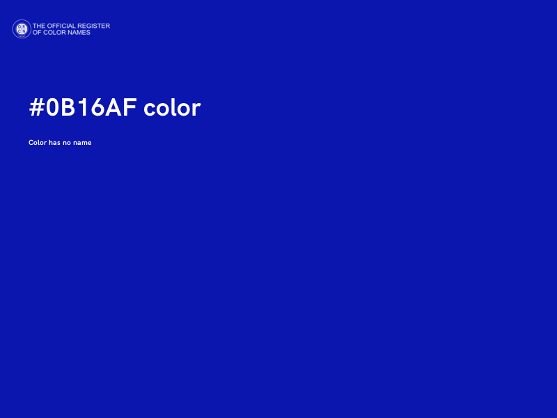 #0B16AF color image