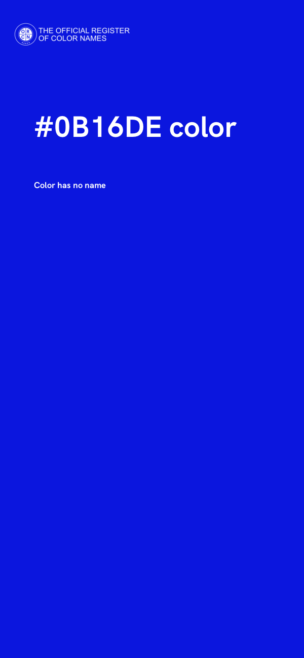 #0B16DE color image