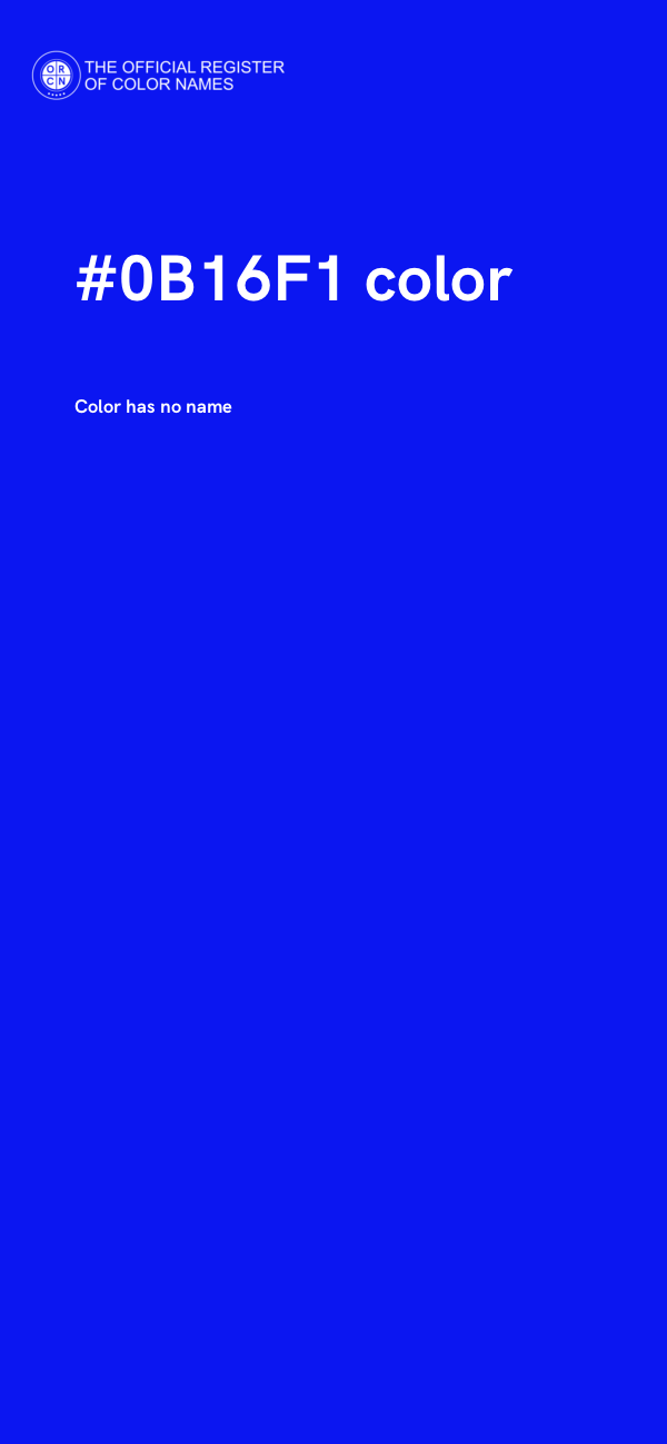 #0B16F1 color image