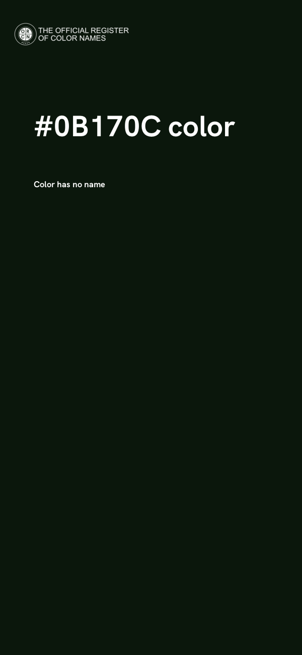 #0B170C color image