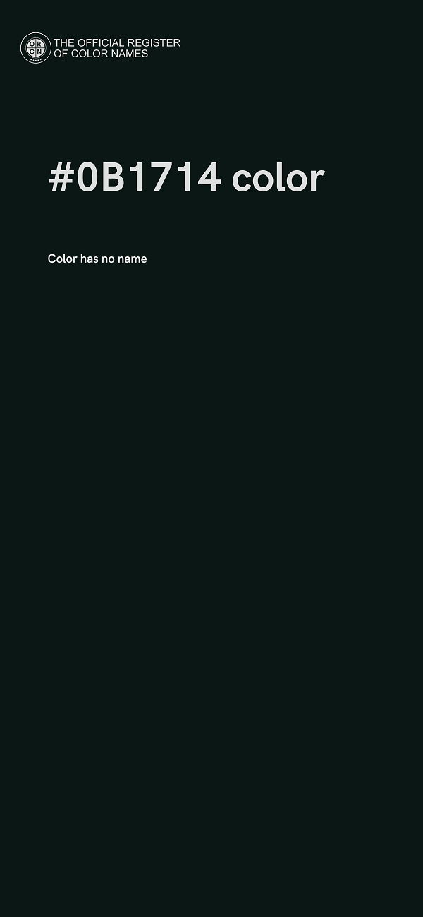 #0B1714 color image