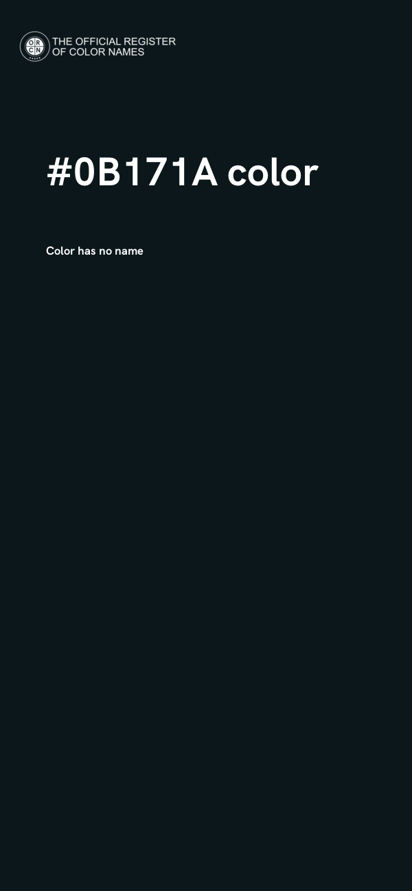 #0B171A color image