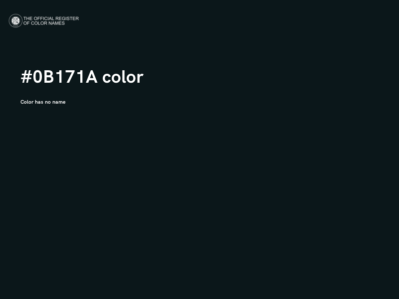 #0B171A color image