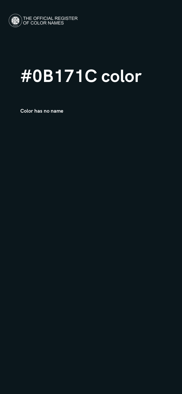 #0B171C color image