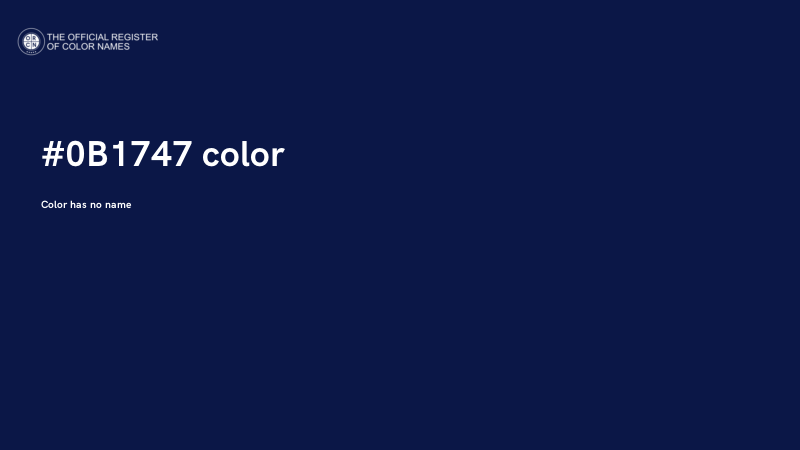 #0B1747 color image