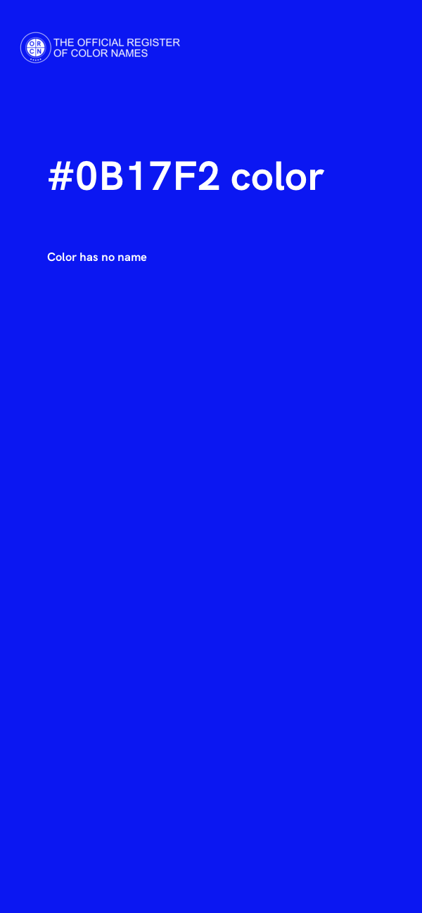 #0B17F2 color image