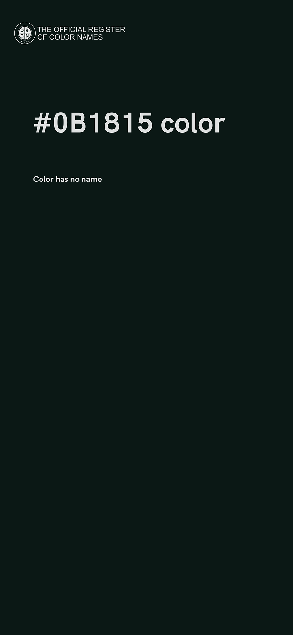 #0B1815 color image