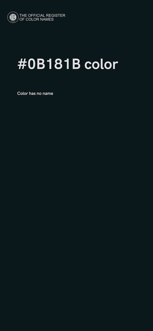 #0B181B color image