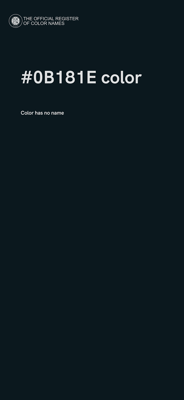 #0B181E color image